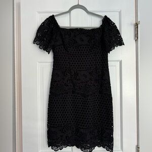 Black off the shoulder dress